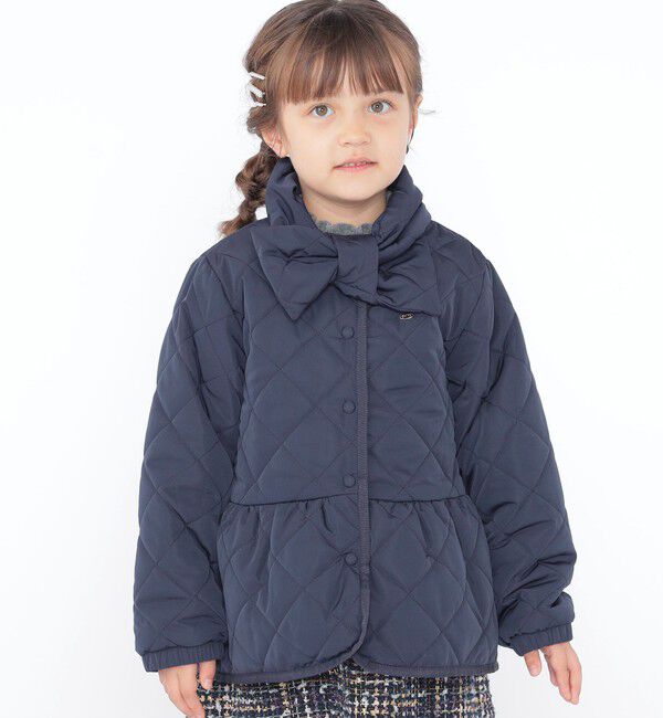 SHIPS KIDS「SHIPS KIDS:100～130cm /〈撥水/洗濯機可能〉キルト ペプラム ジャケット」|その他|