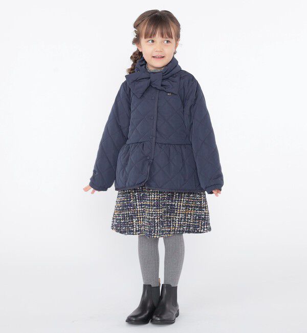 SHIPS KIDS「SHIPS KIDS:100～130cm /〈撥水/洗濯機可能〉キルト ペプラム ジャケット」|その他|