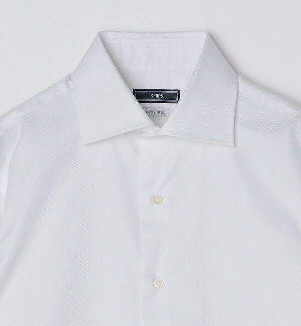 SHIPS「SHIPS: イージーアイロン ツイル ワイドカラー シャツ」|シャツ・ブラウス|