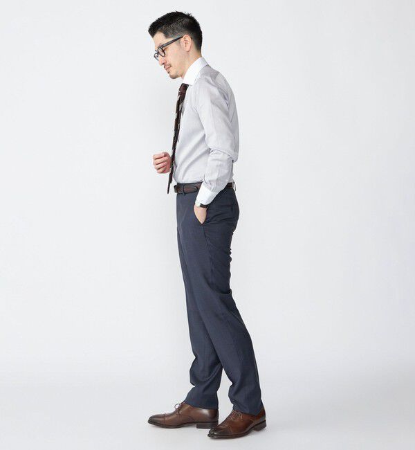 SHIPS「SHIPS: イージーアイロン ピケ ワイドカラー クレリック シャツ」|シャツ・ブラウス|