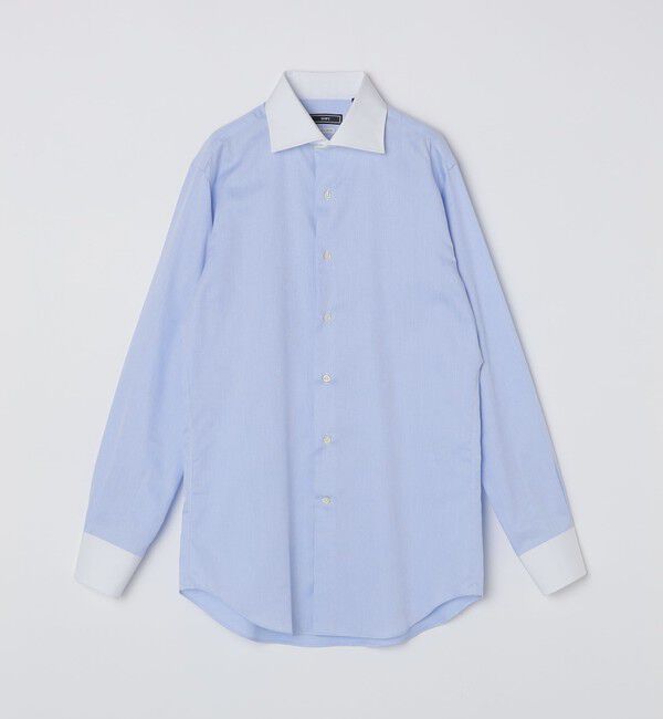 SHIPS「SHIPS: イージーアイロン ピケ ワイドカラー クレリック シャツ」|シャツ・ブラウス|