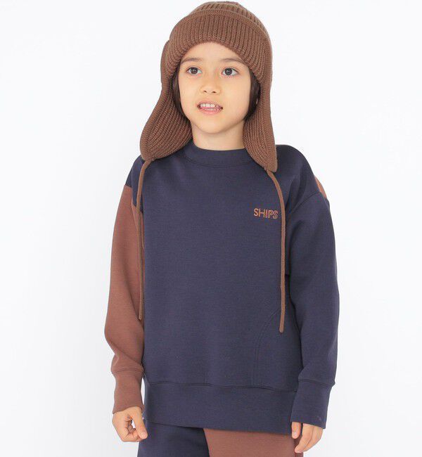 SHIPS KIDS「SHIPS KIDS:100～130cm / 2トーン スウェット」|スウェット・ジャージ|