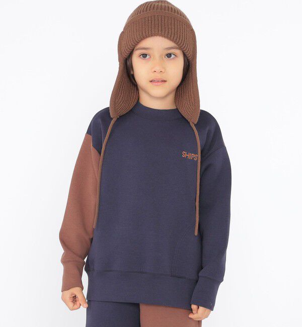 SHIPS KIDS「SHIPS KIDS:100～130cm / 2トーン スウェット」|スウェット・ジャージ|
