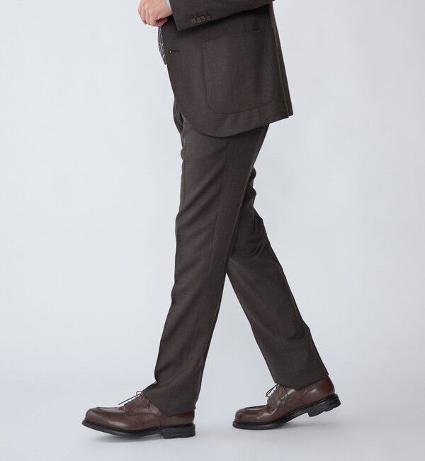 SHIPS「SHIPS: 〈セットアップ対応/手洗い可能〉ウォッシャブル サキソニー セットアップ スラックス」|スラックス|