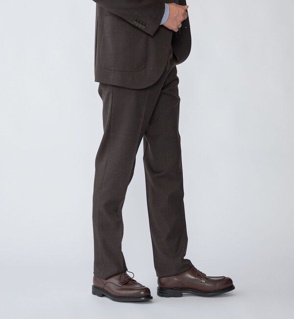 SHIPS「SHIPS: 〈セットアップ対応/手洗い可能〉ウォッシャブル サキソニー セットアップ スラックス」|スラックス|