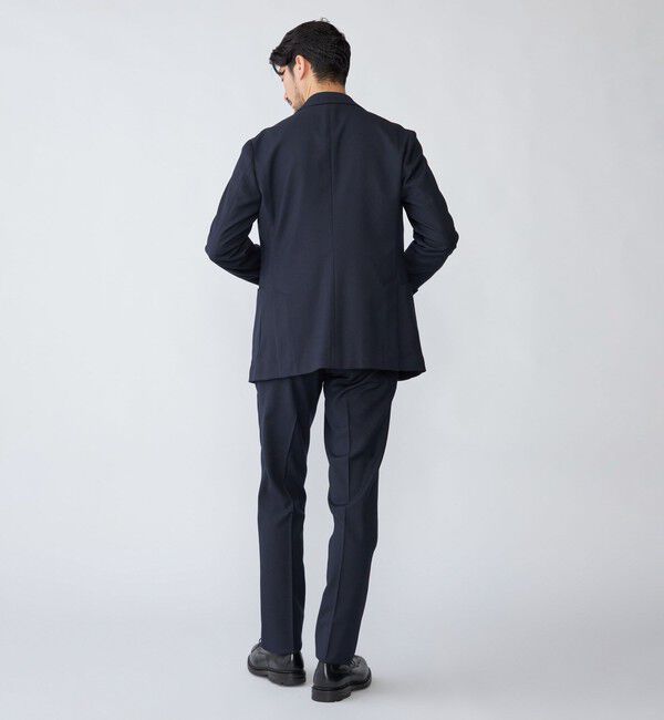 SHIPS「SHIPS: 〈セットアップ対応/手洗い可能〉ウォッシャブル サキソニー セットアップ スラックス」|スラックス|