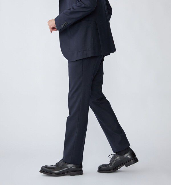 SHIPS「SHIPS: 〈セットアップ対応/手洗い可能〉ウォッシャブル サキソニー セットアップ スラックス」|スラックス|