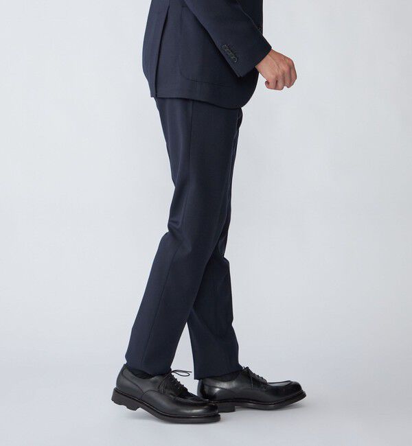 SHIPS「SHIPS: 〈セットアップ対応/手洗い可能〉ウォッシャブル サキソニー セットアップ スラックス」|スラックス|