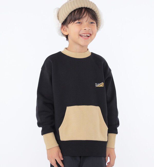 SHIPS KIDS「SHIPS KIDS:100～130cm / フェス ポケット スウェット」|スウェット・ジャージ|ブラック