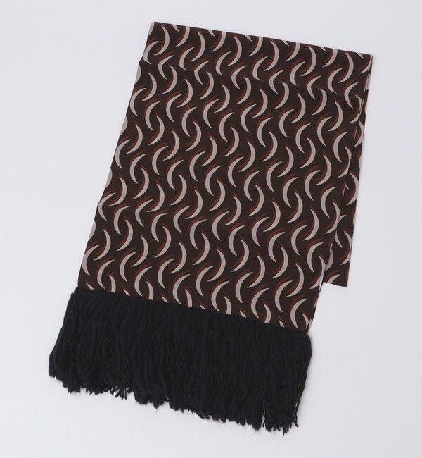 SHIPS「【SHIPS別注】Stefano Cau: シルク フリンジ ストール ウェーブ」|ストール|