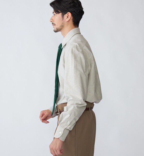 SHIPS「【SHIPS別注】Errico Formicola: ブラッシュドコットン レギュラーカラー シャツ」|シャツ・ブラウス|