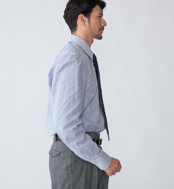 SHIPS「【SHIPS別注】Errico Formicola: ブラッシュドコットン レギュラーカラー シャツ」|シャツ・ブラウス|