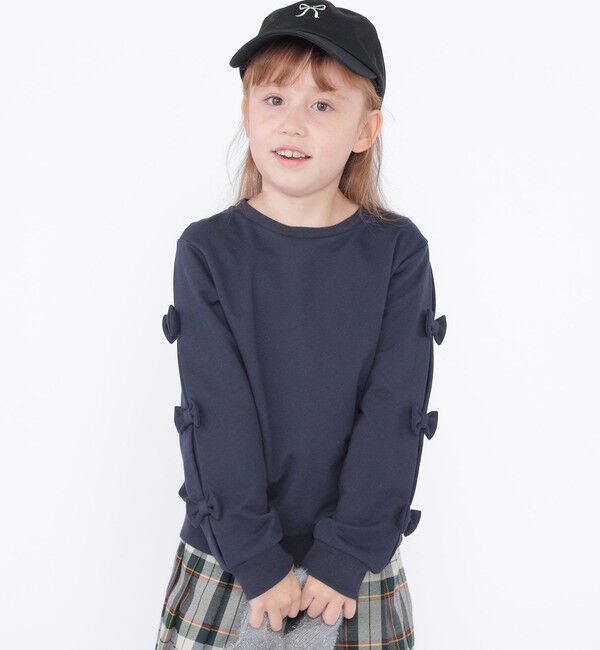SHIPS KIDS「SHIPS KIDS:100～130cm / リボン スウェット」|スウェット・ジャージ|