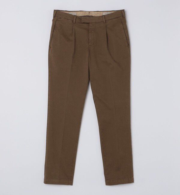 SHIPS「DEVORE incipit: 3PLY チノパンツ」|チノ|ブラウン系