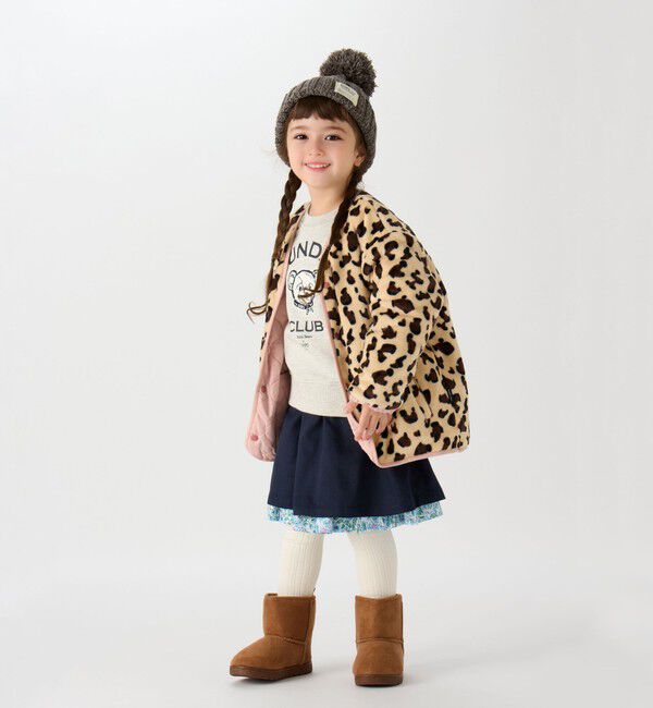 SHIPS Colors 「SHIPS Colors: 80～130cm / リバーシブル キルティング ボア ブルゾン」|ブルゾン・スタジャン|