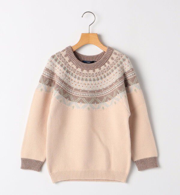SHIPS KIDS「SHIPS KIDS:100～130cm /〈洗濯機可能〉フェアアイル ニット」|ニット・セーター|