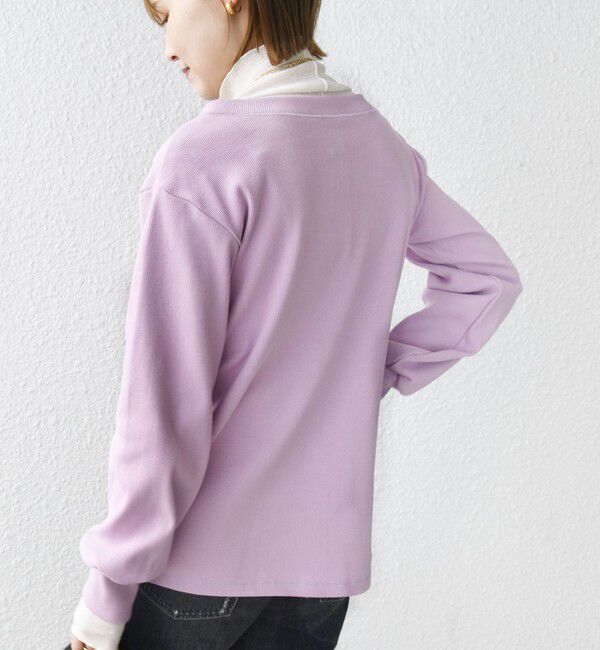 SHIPS for women「【WEB限定】〈手洗い可能〉ベア テレコ ミドル カーディガン」|カーディガン|