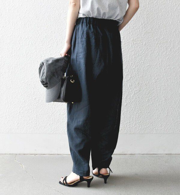 SHIPS any「SHIPS any:〈洗濯機可能〉リネン ミックス コクーン イージー パンツ」|その他|