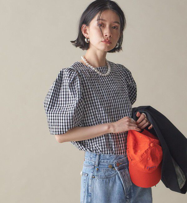 SHIPS for women「SHIPS NINE CASE:〈手洗い可能〉パフ スリーブ ブラウス」|シャツ・ブラウス|