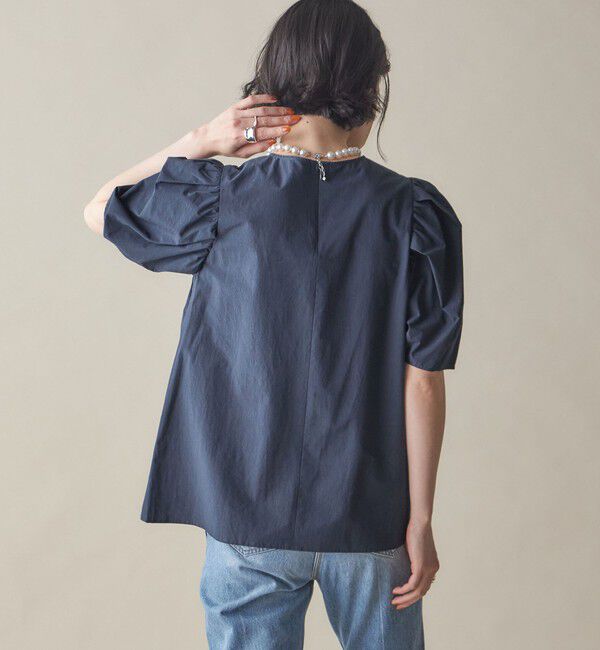 SHIPS for women「SHIPS NINE CASE:〈手洗い可能〉パフ スリーブ ブラウス」|シャツ・ブラウス|