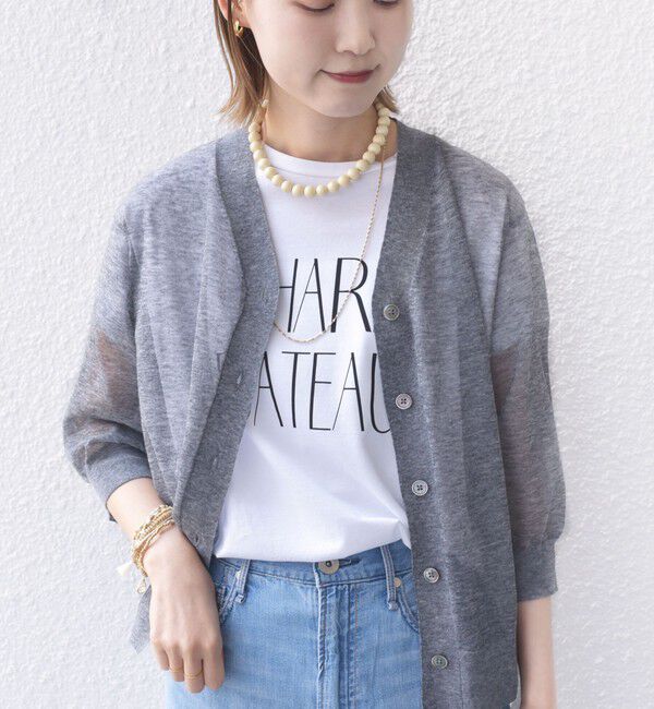 SHIPS for women「〈手洗い可能〉ラミー混 シアー カーディガン」|カーディガン|