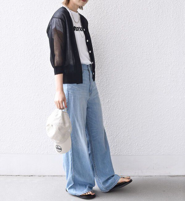 SHIPS for women「〈手洗い可能〉ラミー混 シアー カーディガン」|カーディガン|