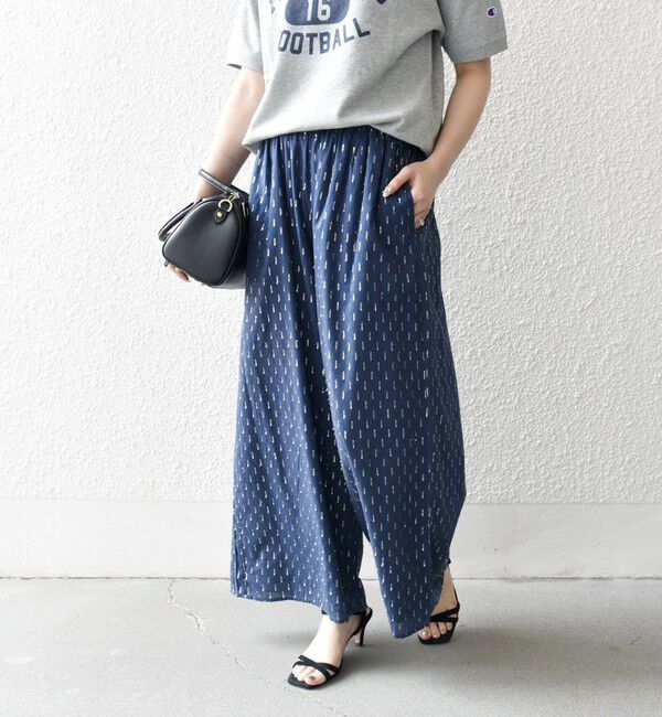 SHIPS any「SHIPS any:〈洗濯機可能〉ラメ ドビー ギャザー ワイド パンツ」|その他|