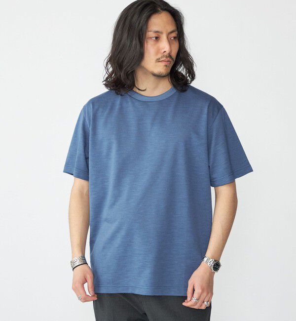 SHIPS「SHIPS: リネン ライク スラブ ショートスリーブ Tシャツ」|Tシャツ・カットソー|