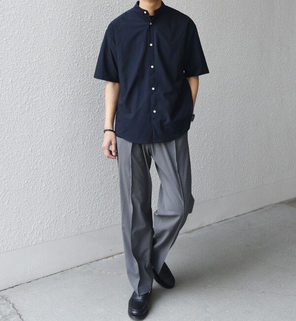 SHIPS any「SHIPS any: 360&deg; THE CIRCLE STRETCH バンドカラー シャツ(セットアップ対応)◆」|シャツ・ブラウス|