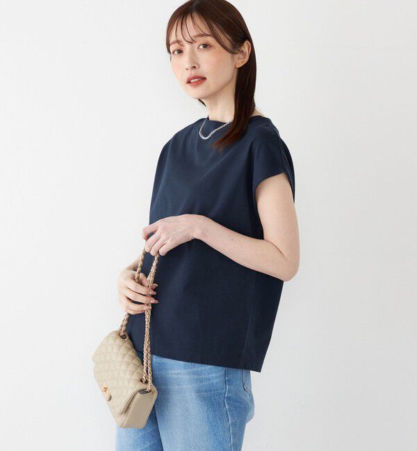 SHIPS Colors 「SHIPS Colors:40/2 天竺 ボートネック トップス」|Tシャツ・カットソー|