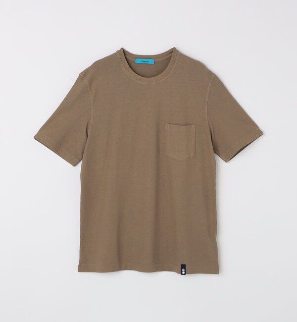 SHIPS「DRUMOHR: コットン/リネン ガーメントダイ Tシャツ」|Tシャツ・カットソー|キャメル