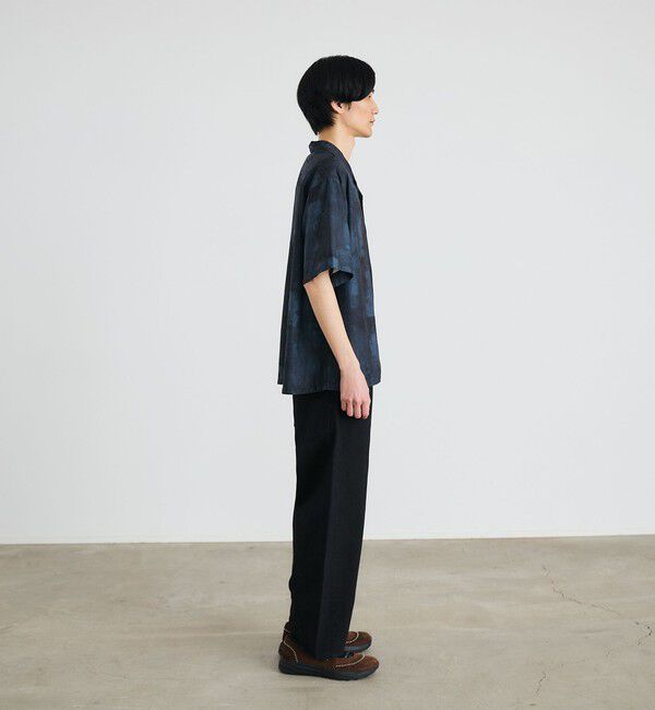 SHIPS「City Ambient Products: オープンカラー ウォール プリント シャツ」|シャツ・ブラウス|