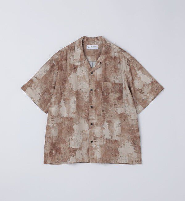 SHIPS「City Ambient Products: オープンカラー ウォール プリント シャツ」|シャツ・ブラウス|