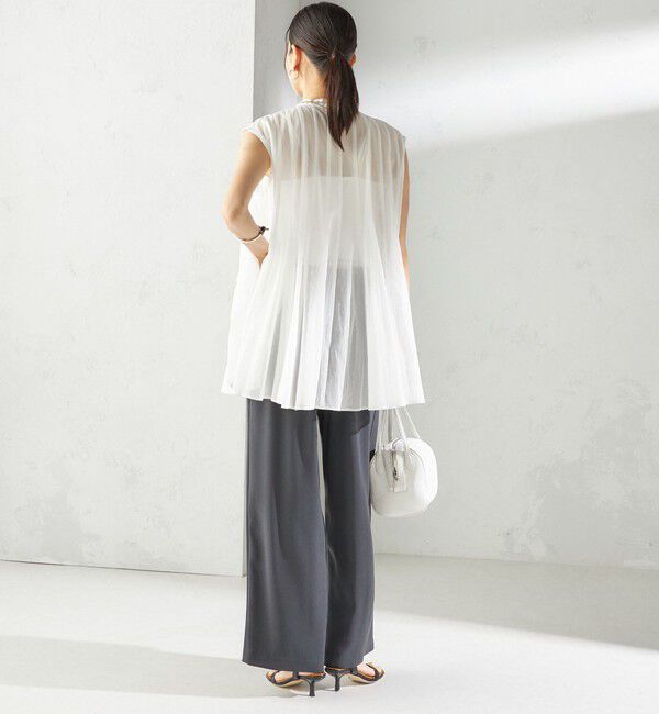 SHIPS for women「〈手洗い可能〉ボリューム フレア フレンチスリーブ ブラウス」|シャツ・ブラウス|