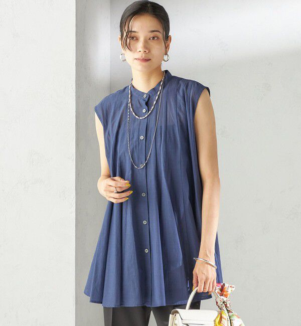 SHIPS for women「〈手洗い可能〉ボリューム フレア フレンチスリーブ ブラウス」|シャツ・ブラウス|