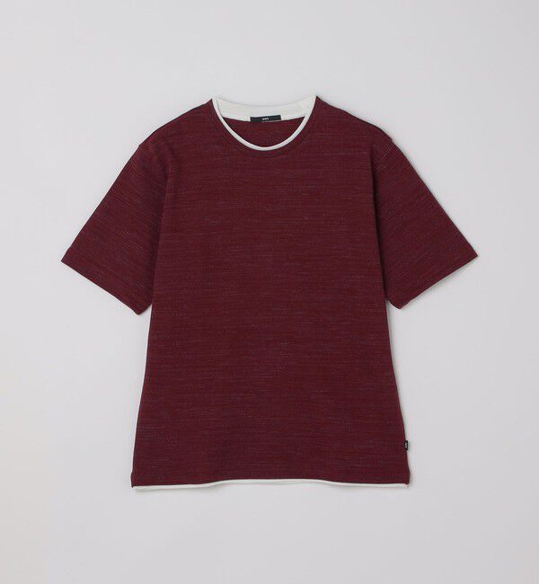 SHIPS「SHIPS: フェイク レイヤード ピケ クルーネック Tシャツ」|Tシャツ・カットソー|