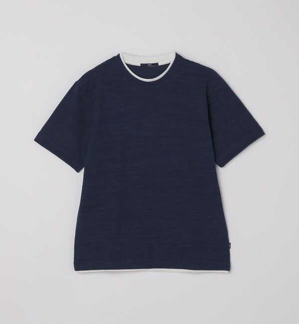 SHIPS「SHIPS: フェイク レイヤード ピケ クルーネック Tシャツ」|Tシャツ・カットソー|