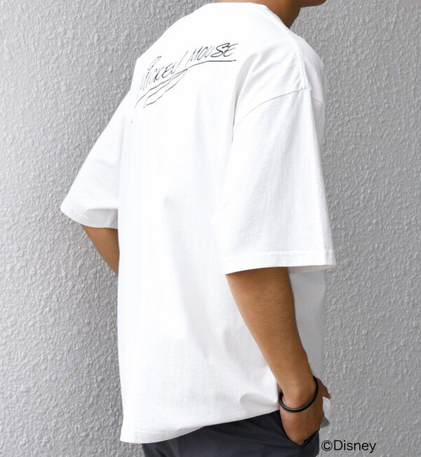 SHIPS any「SHIPS any: /ミッキーマウス/ サイン & ポージング Tシャツ◇」|Tシャツ・カットソー|