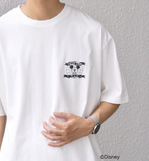 SHIPS any「SHIPS any: /ミッキーマウス/ サイン & ポージング Tシャツ◇」|Tシャツ・カットソー|