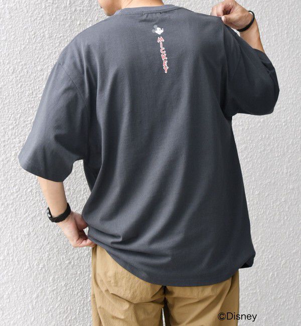 SHIPS any「SHIPS any: /ミッキーマウス/ サイン & ポージング Tシャツ◇」|Tシャツ・カットソー|