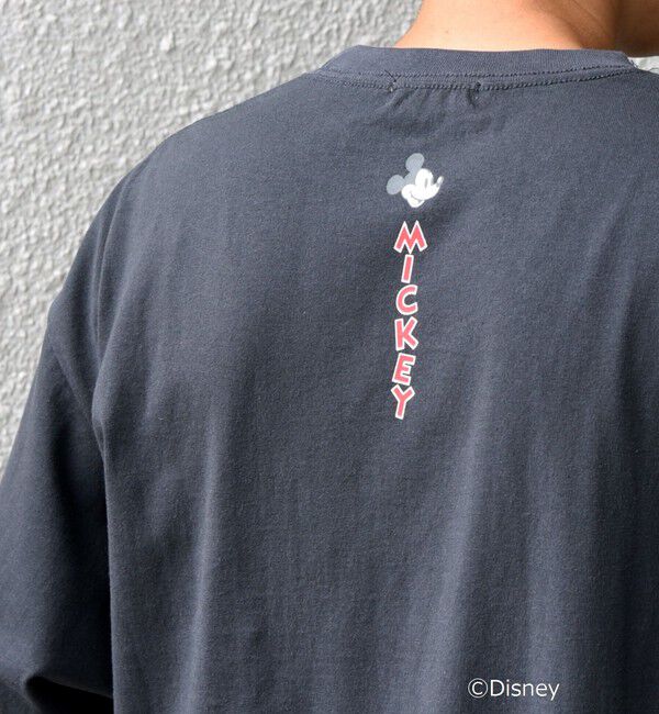 SHIPS any「SHIPS any: /ミッキーマウス/ サイン & ポージング Tシャツ◇」|Tシャツ・カットソー|