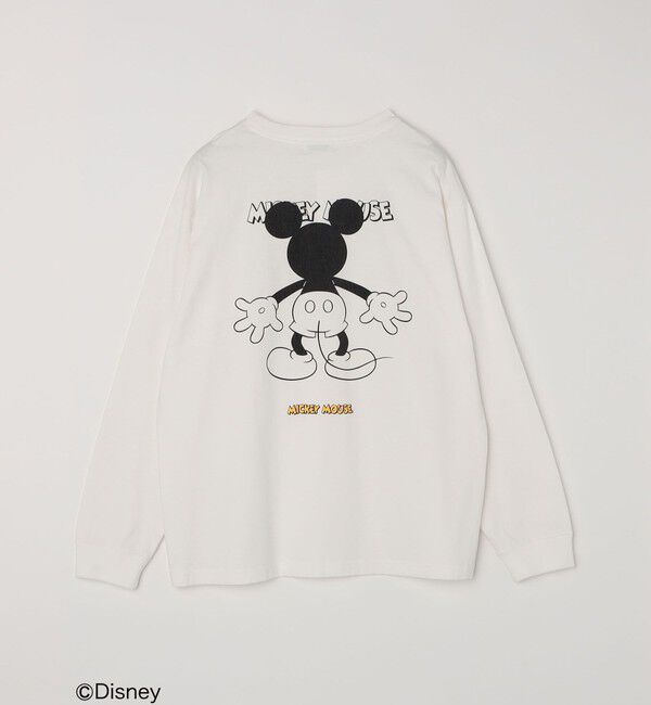 SHIPS any「SHIPS any: /ミッキーマウス/ サイン & ポージング Tシャツ (ロンT)◇」|Tシャツ・カットソー|