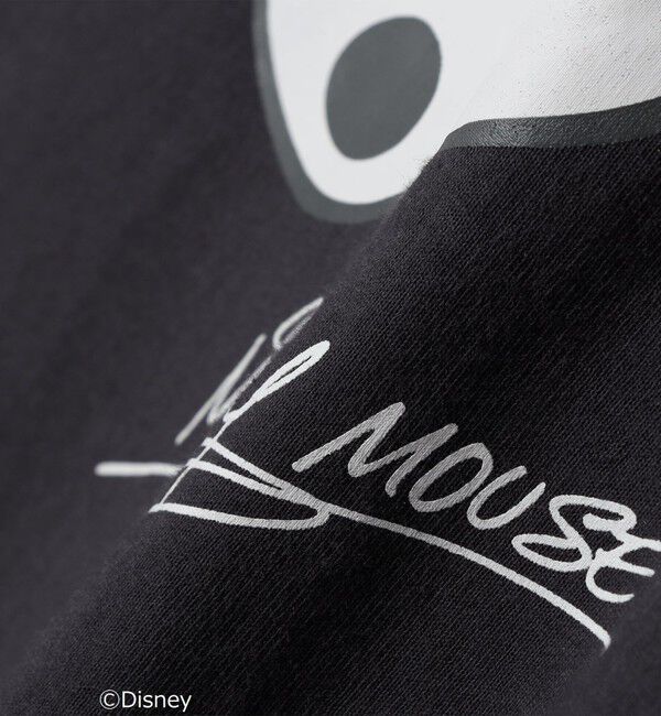 SHIPS any「SHIPS any: /ミッキーマウス/ サイン & ポージング Tシャツ (ロンT)◇」|Tシャツ・カットソー|
