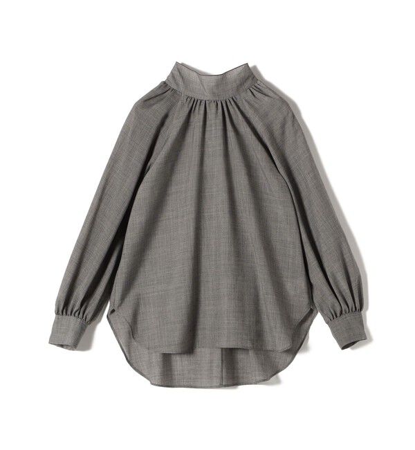 SHIPS for women「〈手洗い可能〉ウール混 シアー ボイル リボン ブラウス」|シャツ・ブラウス|