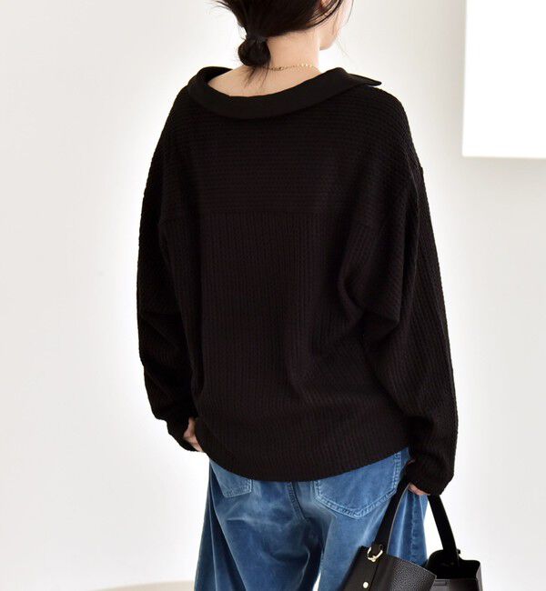 quaranciel「quaranciel:〈手洗い可能〉ケーブル ジャージー ラガー プルオーバー」|Tシャツ・カットソー|