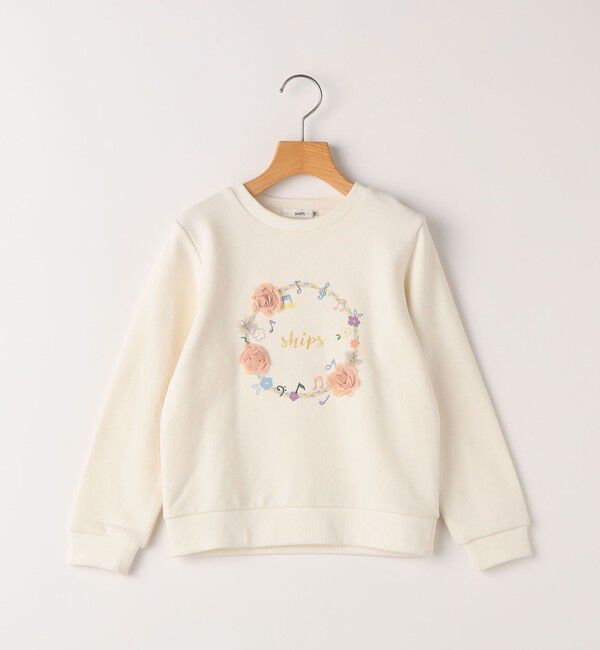 SHIPS KIDS「SHIPS KIDS:100～130cm /ミュージック フラワー スウェット」|スウェット・ジャージ|
