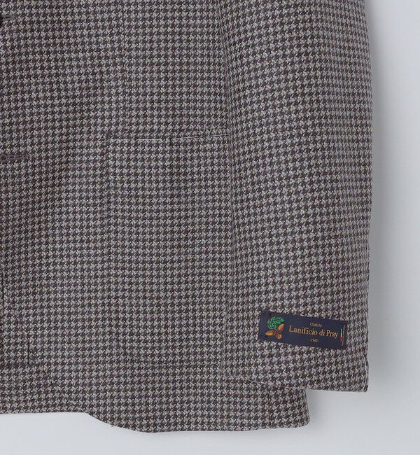 SHIPS「SHIPS: Lanificio di pray ハウンドトゥース ジャケット」|テーラードジャケット|