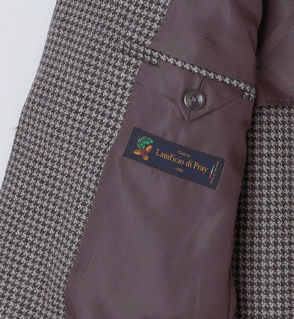 SHIPS「SHIPS: Lanificio di pray ハウンドトゥース ジャケット」|テーラードジャケット|