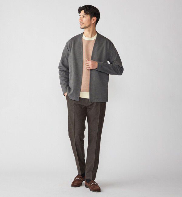 SHIPS「SHIPS: スリム ストレッチ ピンタック スラックス」|スラックス|