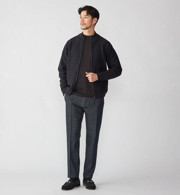 SHIPS「SHIPS: スリム ストレッチ ピンタック スラックス」|スラックス|